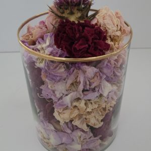 Pot de fleurs séchées